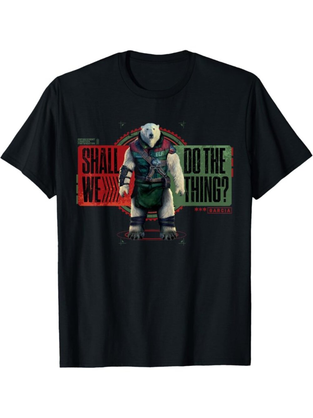 Red Graphic Tee - Fun 'Shall We Do the Thing?' Quote Shirt, Casual Style